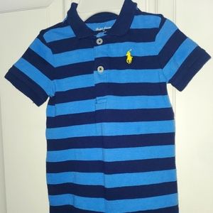 Ralph Lauren Baby Boys Striped Polo Shortall
